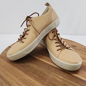 ECCO‎ Soft 7 Leather Beige Sneakers Women's US 8 EU 39 Casual Walking Shoes